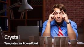  Presentation with coffee - PPT layouts featuring coffee working at night shift background and a wine colored foreground