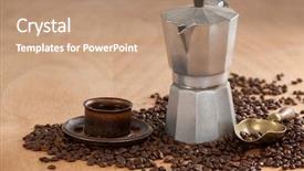  Presentation with red coffee bean - Cool new theme with coffeemakers - coffee beans coffee coffeemaker backdrop and a coral colored foreground