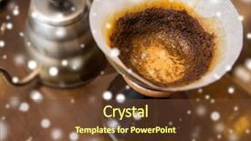  Presentation with modern medicine cardiology concept mixed - PPT theme enhanced with coffeemakers - coffee making concept - close background and a  colored foreground