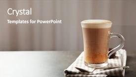  Presentation with milk bottle and milk glass - Cool new presentation with coffeemakers - milk coffee in glass cup backdrop and a gray colored foreground