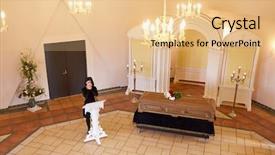  Presentation with christian funeral - Beautiful PPT theme featuring coffin at funeral in christian backdrop and a lemonade colored foreground