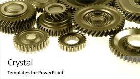  Presentation with plain for dams - Presentation theme consisting of cog gears on plain background background and a  colored foreground