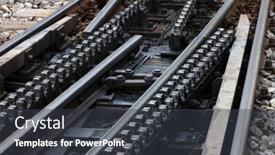  Presentation with overcome - Presentation with cog-railway-tracks background and a dark gray colored foreground