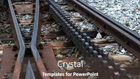  Presentation with overcome - PPT layouts consisting of cog-railway-tracks background and a tawny brown colored foreground