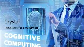  Presentation with cognition - Cool new theme with cognition - cognitive computing concept as modern backdrop and a light blue colored foreground