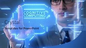  Presentation with cognitive - PPT layouts consisting of cognitive-computing-concept-as-modern background and a light blue colored foreground