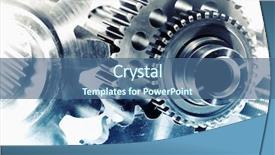  Presentation with titanium - Cool new presentation with ballbearing - cogwheels and gears titanium backdrop and a ocean colored foreground