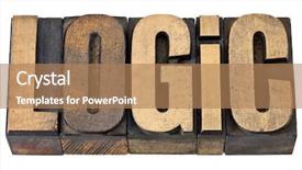  Presentation with logic - Amazing PPT layouts having coherence - logic - isolated word backdrop and a coral colored foreground