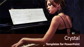  Presentation with healthy workplace full length side view - PPT layouts with coherence - side back view of charming background and a tawny brown colored foreground