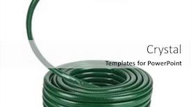  Presentation with flexible - Slide deck enhanced with coiled-flexible-tube-watering-garden background and a white colored foreground