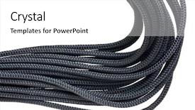  Presentation with brain and spinal cord - Colorful PPT layouts enhanced with coils of black braided nylon backdrop and a white colored foreground