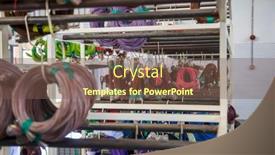  Presentation with wire auto - PPT theme featuring coils-of-wire-and-pins background and a violet colored foreground