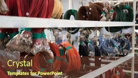  Presentation with used cars - Theme having coils-of-wire-and-pins background and a tawny brown colored foreground