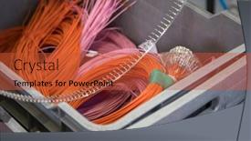  Presentation with used cars - Presentation design with coils-of-wire-and-pins background and a red colored foreground