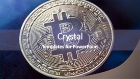  Presentation with money bitcoin crypto currency gold - Cool new slide deck with coin extreme closeup macro gold backdrop and a  colored foreground