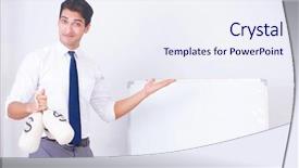  Presentation with people lost money fired businessman - Slide deck having coin flipping - businessman making presentation with money background and a  colored foreground