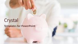  Presentation with life inside a cell and its organelles - Presentation design featuring coin inside of piggy bank background and a lemonade colored foreground