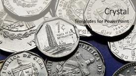  Presentation with cuba us - Presentation theme enhanced with coin of cuban convertible peso background and a light gray colored foreground