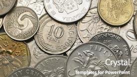  Presentation with slate - Slide deck featuring singapore dollar coins - coin on the black slate background and a gray colored foreground