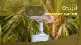  Presentation with binocular - Slides enhanced with coin-operated-telescope-or-binocular background and a tawny brown colored foreground