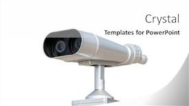  Presentation with binocular - Amazing theme having coin-operated-telescope-or-binocular backdrop and a white colored foreground