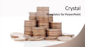 Presentation with isolated paw prints over white - Amazing PPT layouts having coin stack - money isolated over white backdrop and a white colored foreground