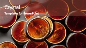  Presentation with crude oil - PPT theme having coins in the crude oil background and a  colored foreground