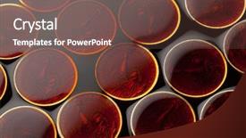  Presentation with crude oil - Amazing theme having coins in the crude oil backdrop and a  colored foreground