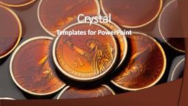  Presentation with crude oil - Amazing presentation theme having coins in the crude oil backdrop and a red colored foreground