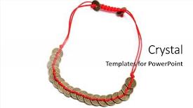  Presentation with hindu - Slide deck consisting of superstition china - hindu bracelet isolated background and a white colored foreground