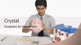  Presentation with real estate - Beautiful PPT theme featuring haryana - real estate agent looking backdrop and a light gray colored foreground