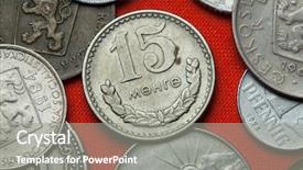  Presentation with communist - Presentation theme consisting of coins of communist mongolia mongolian background and a gray colored foreground