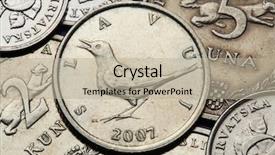  Presentation with monero cryptocurrency hologram coin form - Slide deck enhanced with coins of croatia nightingale luscinia background and a mint green colored foreground