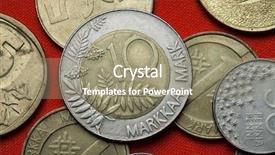  Presentation with finland - Amazing theme having coins of finland rowan tree backdrop and a gray colored foreground