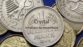  Presentation with old - Amazing presentation theme having coins of germany old deutsche backdrop and a light gray colored foreground