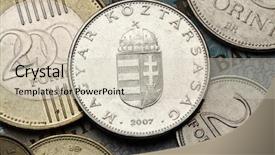  Presentation with hungary - Amazing presentation design having coins of hungary hungarian national coat of arms depicted in the hungarian ten forint coin backdrop and a soft green colored foreground
