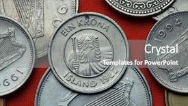  Presentation with k2 mountain movement - PPT theme having coins of iceland mountain giant background and a  colored foreground