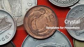  Presentation with celtic - Slide deck featuring coins of ireland celtic ornamental background and a tawny brown colored foreground