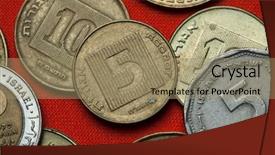  Presentation with israel - PPT theme consisting of nis - coins of israel israeli five background and a coral colored foreground