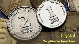  Presentation with places in israel - PPT layouts featuring coins of israel israeli one background and a tawny brown colored foreground