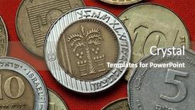  Presentation with palm leaves - Audience pleasing PPT theme consisting of palm tree with seven leaves backdrop and a violet colored foreground