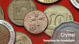  Presentation with pomegranates - Theme with jews romans - coins of israel three pomegranates background and a tawny brown colored foreground