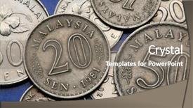  Presentation with malaysia - Slides enhanced with coins of malaysia malaysian sen coins background and a gray colored foreground
