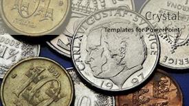  Presentation with swedish - Beautiful presentation theme featuring coins of sweden king carl xvi gustaf of sweden depicted in swedish krona coins backdrop and a light gray colored foreground