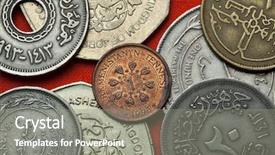  Presentation with country turkmenistan - Colorful PPT layouts enhanced with coins of turkmenistan turkmenistan one backdrop and a gray colored foreground