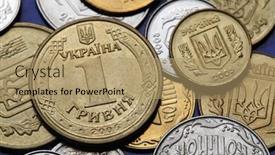  Presentation with ukraine - Presentation theme having coins-of-ukraine-ukrainian-one background and a coral colored foreground