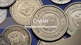  Presentation with coats - PPT layouts consisting of coins of yugoslavia yugoslav national background and a coral colored foreground