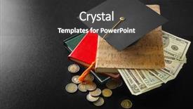  Presentation with school graduation - Amazing theme having coins on blackboard pocket money backdrop and a  colored foreground