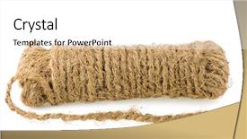  Presentation with coir - Colorful slides enhanced with design coco - coir of rope backdrop and a white colored foreground