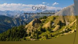  Presentation with border - Slide deck having col-de-la-bonette-mercantour background and a light blue colored foreground